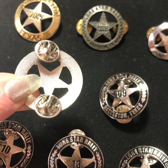 Lone Star Rally Galveston Texas annual star badge lapel pins bundle - Picture 4 of 11